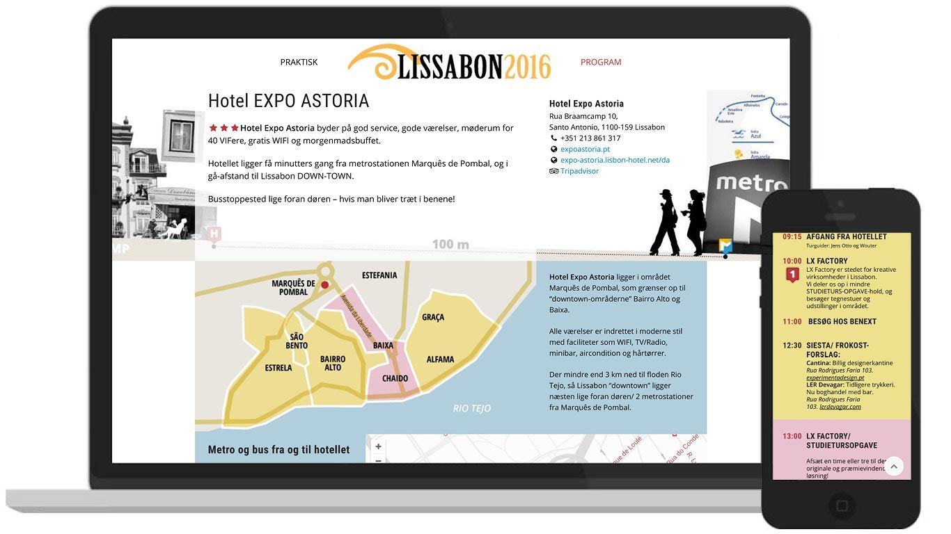 Wordpress-hjemmeside - Visuelt Forum Lissabon