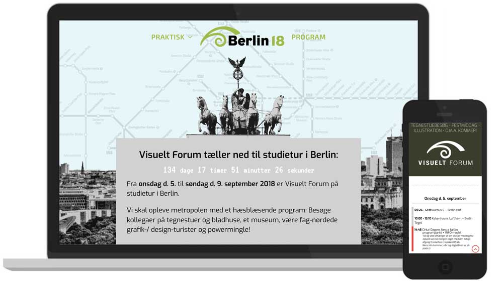 WordPress-hjemmeside: Visuelt Forum Berlin - hjemmeside
