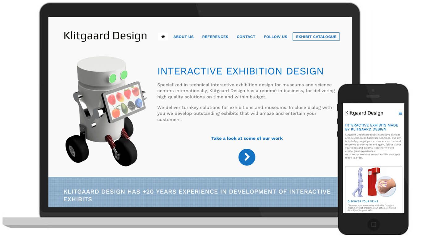klitgaard Design – hjemmeside